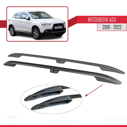 Compatible con Mitsubishi ASX (GA) 2010-2022 (Distancia entre ejes Corta L1/H1) Rieles de Techo Portaequipajes de Techo Negro