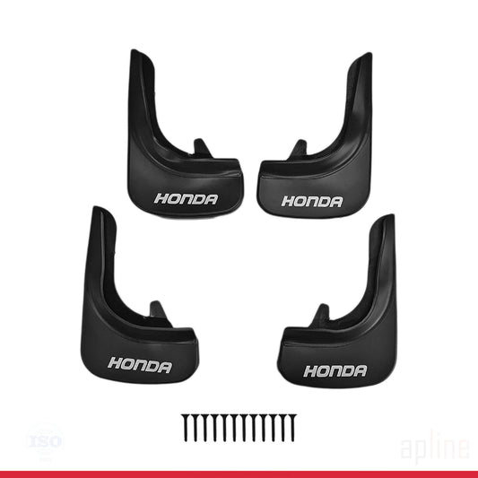 Compatible con Honda Guardabarros Vehículo Juego Delantero Trasero 4 Piezas Negro