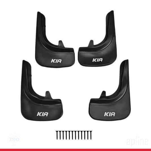 Compatible con Kia Guardabarros Vehículo Juego Delantero Trasero 4 Piezas Negro
