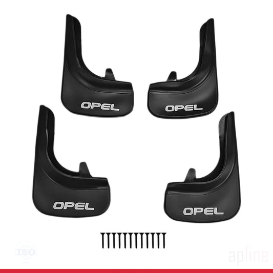 Compatible con Opel Guardabarros Vehículo Juego Delantero Trasero 4 Piezas Negro