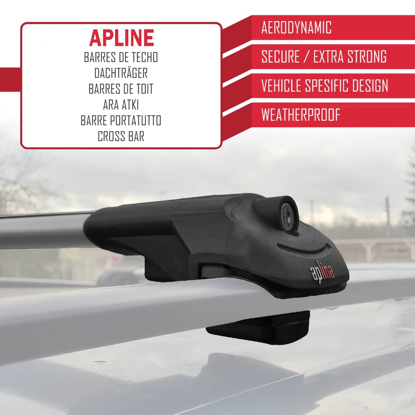 Compatible avec Jeep Grand Cherokee 2 (WJ) 1999-2004 ACE-1 Barres de Toit Railing Porte-Bagages de Voiture Gris Aluminium 2 Barres