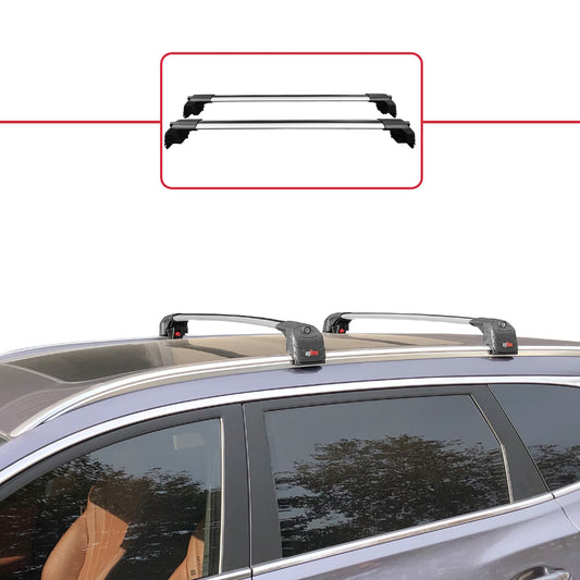 Compatible con Chery Tiggo 8 Pro 2020-2024 ACE-2 Barras de Techo Auto Portaequipajes Barras Transversales Gris Aluminio 2 Barras