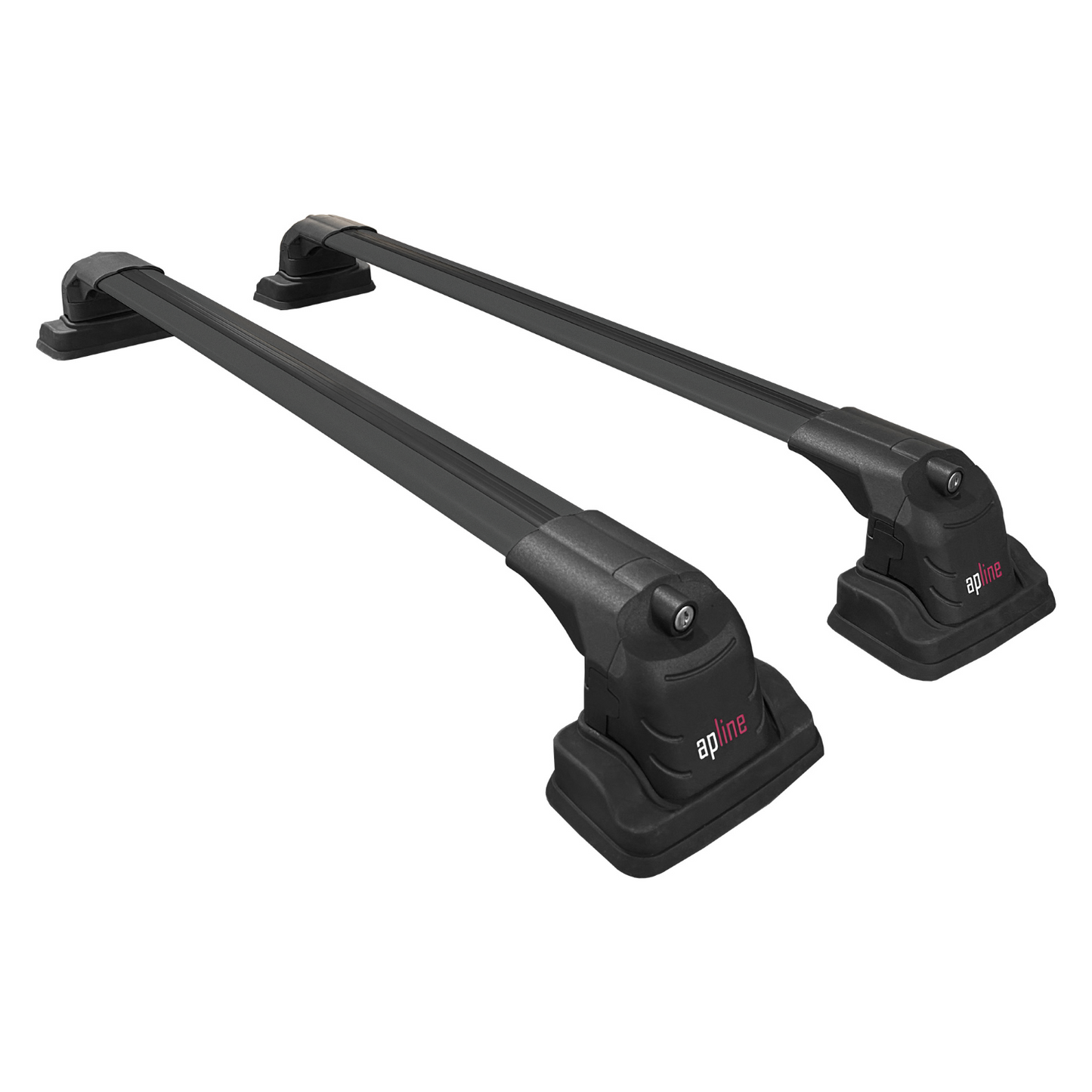 Compatible con Ford Connect 2002-2012 ACE-3 Barras de Techo Auto Portaequipajes Barras Transversales Negro Aluminio 2 Barras