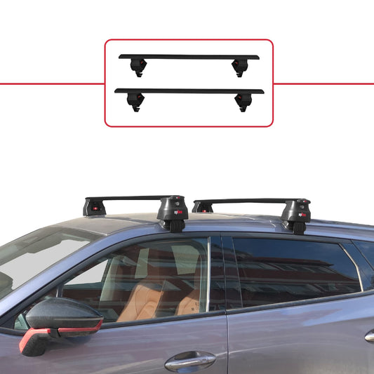 Compatible con Chery Omoda 5 2023-2025 ACE-4 Barras de Techo Auto Portaequipajes Barras Transversales Negro Aluminio 2 Barras