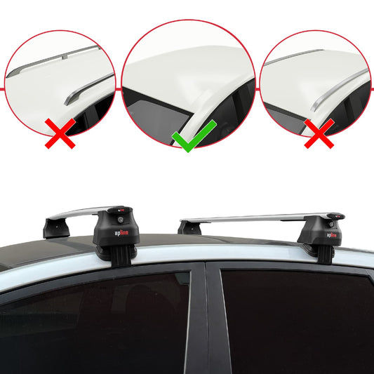 Compatible con Hyundai ix20 (JC) 2011-2019 ACE-4 Barras de Techo Auto Portaequipajes Barras Transversales Gris Aluminio 2 Barras
