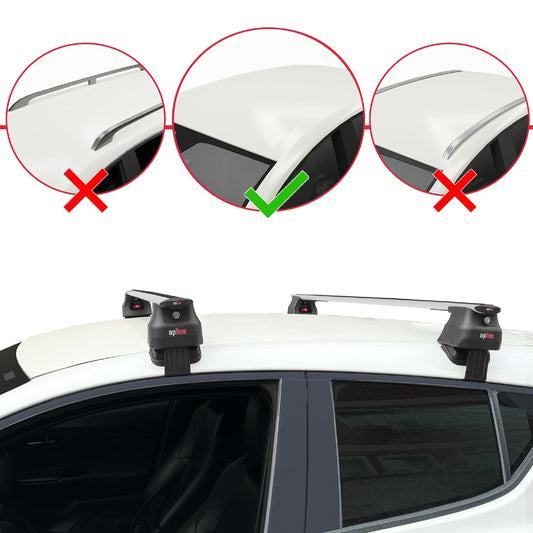 Compatible con Toyota C-HR 2016-2022 ACE-4 Barras de Techo Auto Portaequipajes Barras Transversales Gris Aluminio 2 Barras