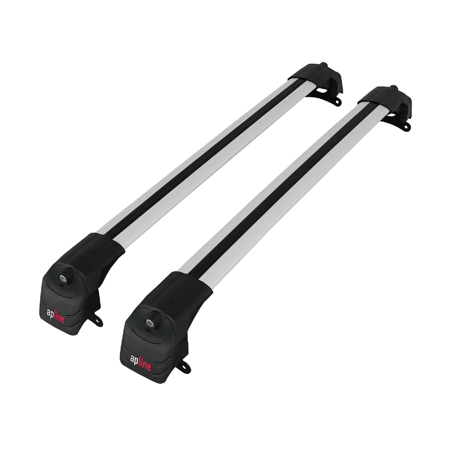 Compatible avec Jeep Compass 2017-2025 ACE-2 Barres de Toit Railing Porte-Bagages de Voiture Gris Aluminium 2 Barres