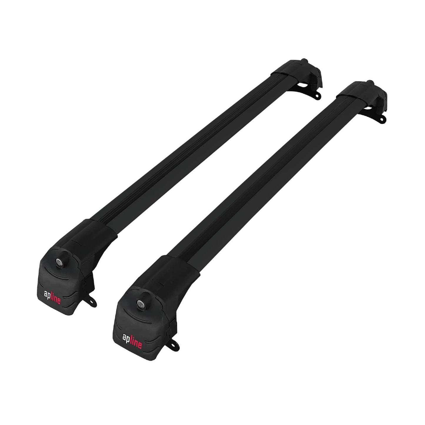 Compatible avec Jeep Compass 2017-2025 ACE-2 Barres de Toit Railing Porte-Bagages de Voiture Noir Aluminium 2 Barres