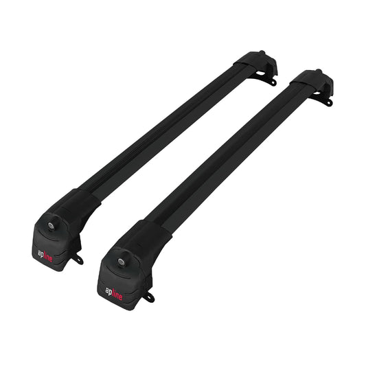 Compatible con Jeep Compass 2017-2025 ACE-2 Barras de Techo Auto Portaequipajes Barras Transversales Negro Aluminio 2 Barras