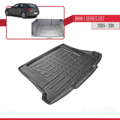 Tapis de Coffre pour BMW 1 Séries (E87) 2005-2011 NOIR