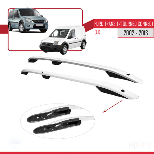 Compatible con Ford Transit/Tourneo Connect 2002-2013 (Distancia entre ejes Corta L1/H1) Rieles de Techo Portaequipajes de Techo Gris