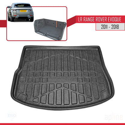Compatible with Land Rover Range Rover Evoque (L538) 2011-2018 Flexible Trunk Mats Cargo Liner Black