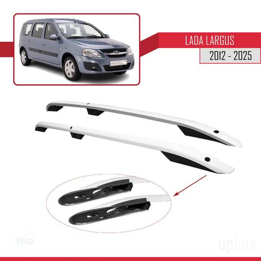 Compatible con Lada Largus 2012-2025 (Distancia entre ejes Corta L1/H1) Rieles de Techo Portaequipajes de Techo Gris