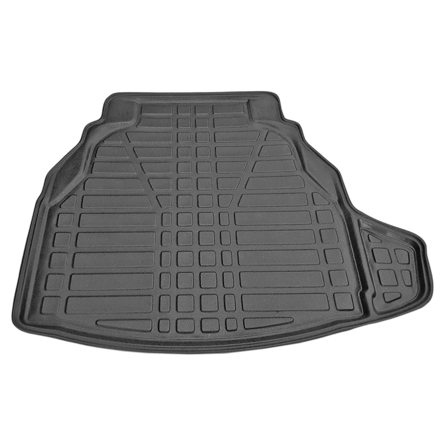 Compatible with Mercedes C Class 4 (W205) 2015-2021 Flexible Trunk Mats Cargo Liner Black