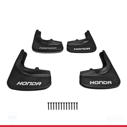 Compatible avec Honda Jeu de Bavettes Garde-boue Avant et Arrière de Voiture 4 Pcs Noir
