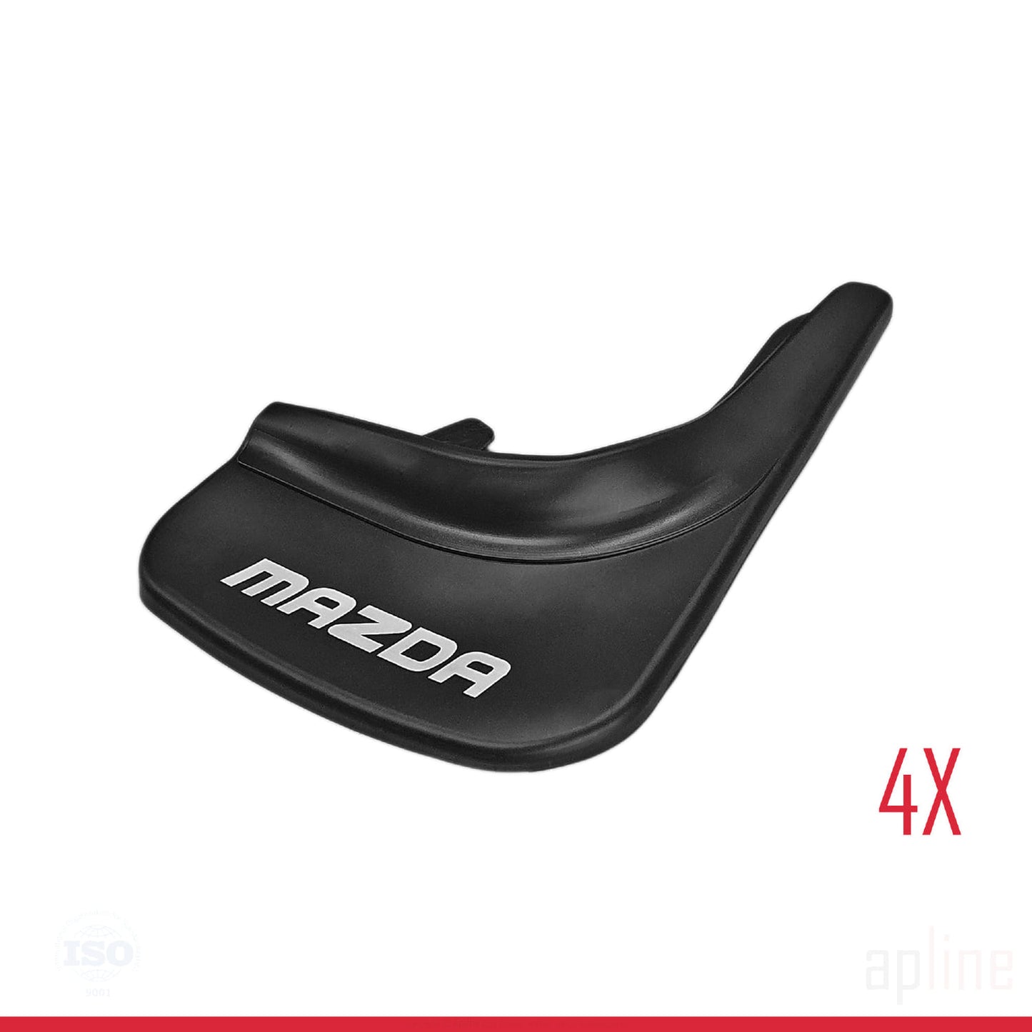 Compatible avec Mazda Jeu de Bavettes Garde-boue Avant et Arrière de Voiture 4 Pcs Noir