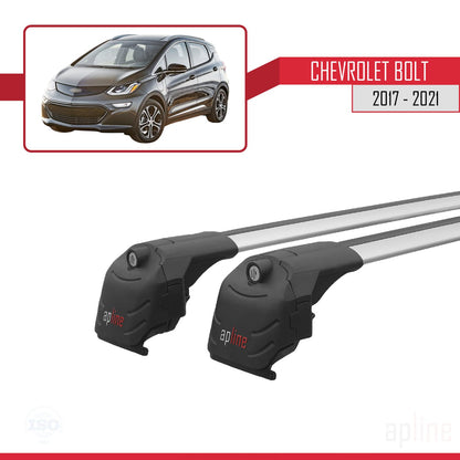 Compatibile con Chevrolet Bolt 2017-2021 ACE-2 Barre portatutto per auto Portapacchi in alluminio grigio 2 barre