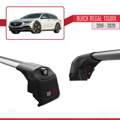 Compatibile con Buick Regal TourX 2018-2020 ACE-2 Barre portatutto per auto Portapacchi in alluminio grigio 2 barre