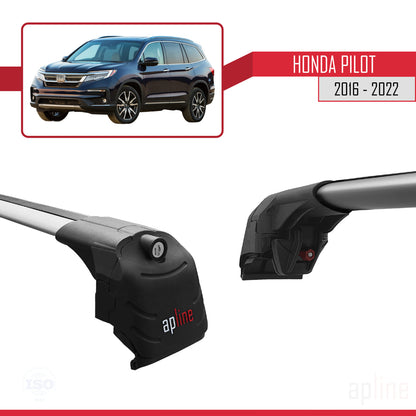 Compatible avec Honda Pilot 2016-2022 ACE-2 Barres de Toit Railing Porte-Bagages de Voiture Gris Aluminium 2 Barres