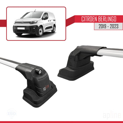 Compatibile con Citroen Berlingo 2019-2023 ACE-3 Barre portatutto per auto Portapacchi in alluminio grigio 2 barre
