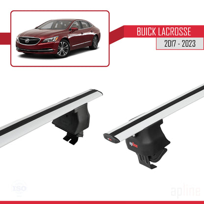 Compatibile con Buick LaCrosse 2017-2023 ACE-4 Barre portatutto per auto in alluminio grigio 2 barre