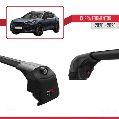 Compatibile con Cupra Formentor 2020-2025 ACE-2 Barre portatutto per auto Portapacchi in alluminio nero 2 barre