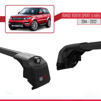 Compatible avec Land Rover Range Rover Sport 2 (L494) 2014-2022 ACE-2 Barres de Toit Railing Porte-Bagages de Voiture Noir Aluminium 2 Barres