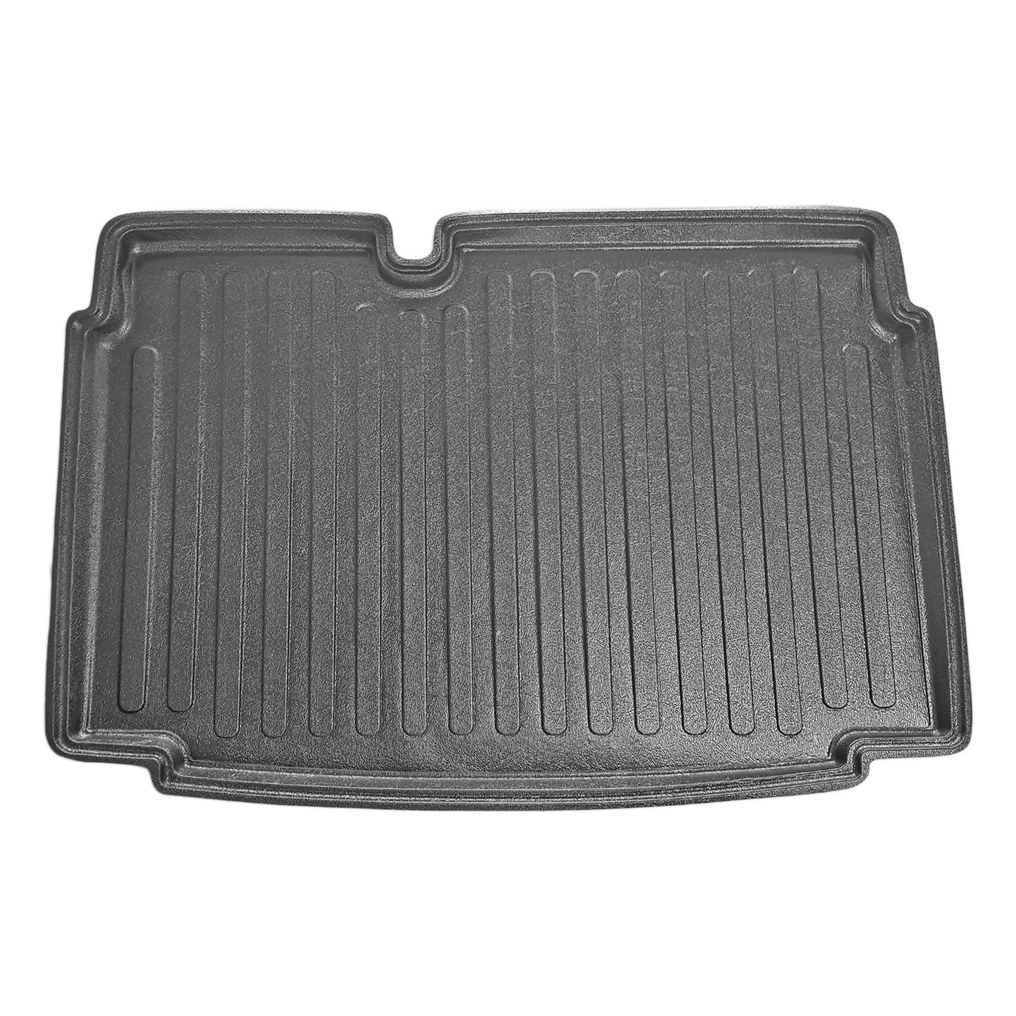 Compatible con Volkswagen Polo 6 (Tline-Cline-Hline) 2010-2017 Flexible Tronco Alfombra De Carga Piso de Carga Inferior Bandeja Maletero Trasero Negro