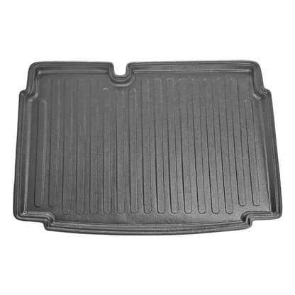Compatible con Volkswagen Polo 6 (Tline-Cline-Hline) 2010-2017 Flexible Tronco Alfombra De Carga Piso de Carga Inferior Bandeja Maletero Trasero Negro