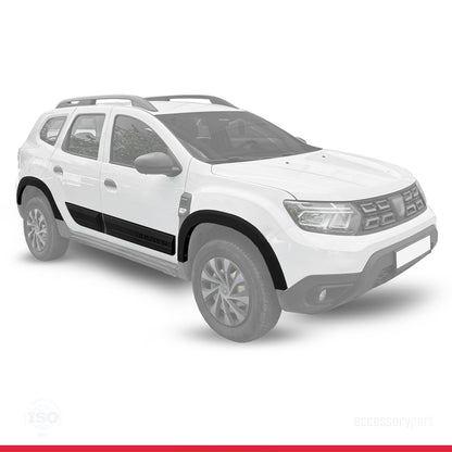 Compatible con Dacia Duster 2018-2024 Paso de rueda Protector de paragolpes Guardabarros y protección lateral Protección de la carrocería del vehículo NEGRO