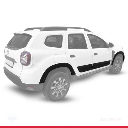 Compatible con Dacia Duster 2018-2024 Paso de rueda Protector de paragolpes Guardabarros y protección lateral Protección de la carrocería del vehículo NEGRO