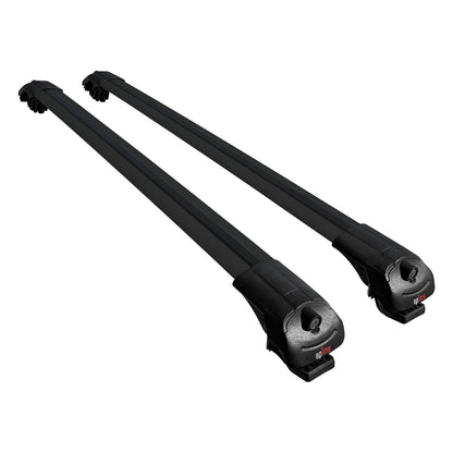 Compatible avec Renault Laguna 3 Estate 2007-2013 ACE-1 Barres de Toit Railing Porte-Bagages de Voiture Noir Aluminium 2 Barres