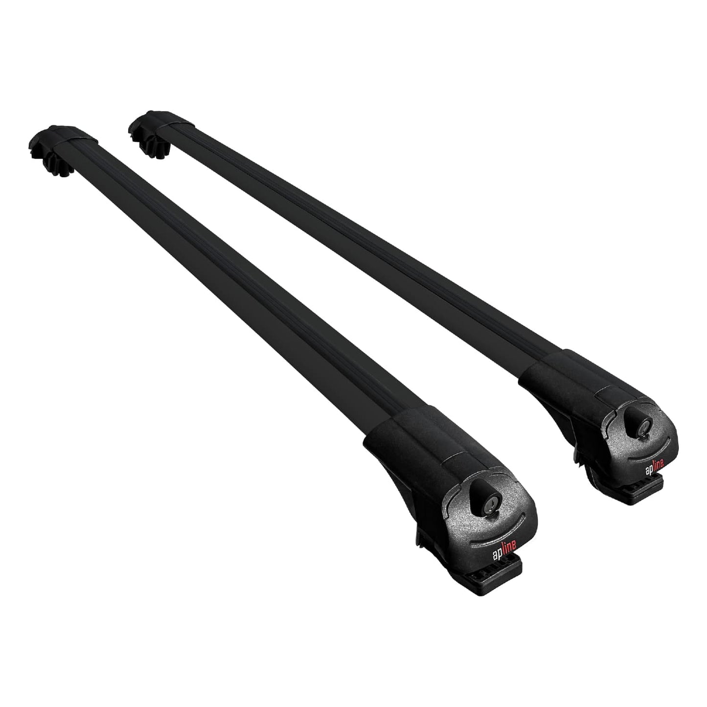 Compatible with Nissan NP300 (D23) 2015-2021 ACE-1 Car Roof Rack Cross Bar Black Aluminium 2 Bars