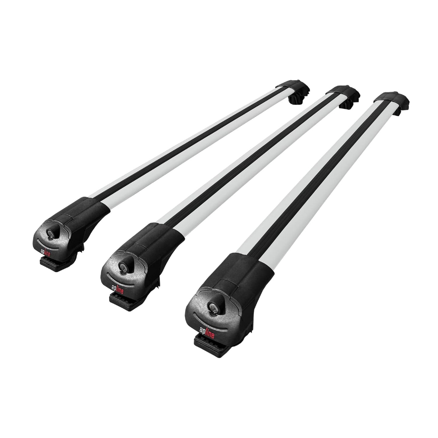 Compatible avec Mercedes EQT / Citan W420 2022-2025 ACE-1 Barres de Toit Railing Porte-Bagages de Voiture Gris Aluminium 3 Barres