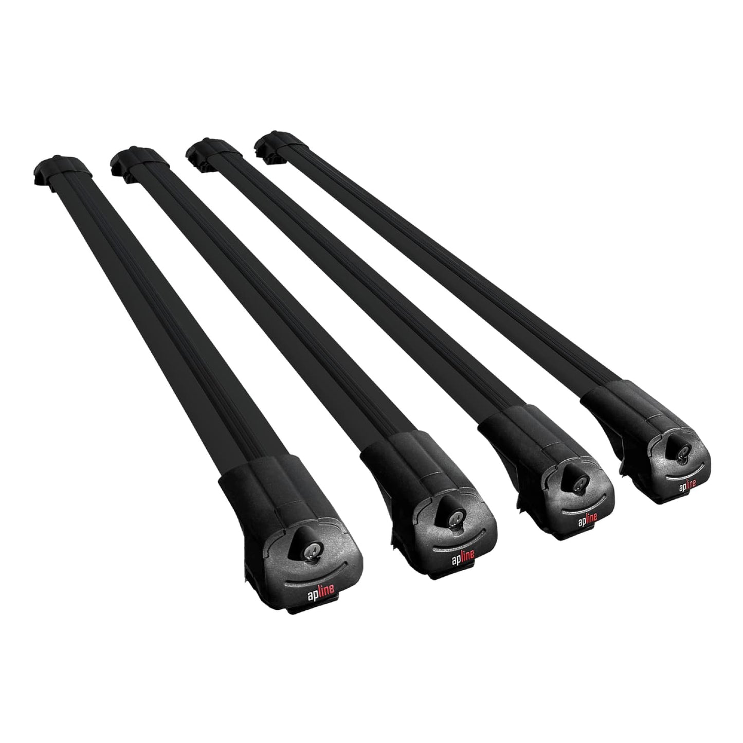 Compatible avec KIA EV9 GT-LINE 2024-2025 ACE-1 Barres de Toit Railing Porte-Bagages de Voiture Noir Aluminium 4 Barres