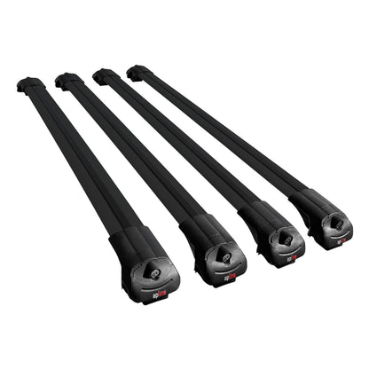 Compatible con Ford Transit/Tourneo Courier Post-Facelift 2018-2022 ACE-1 Barras de Techo Auto Portaequipajes Barras Transversales Negro Aluminio 4 Barras