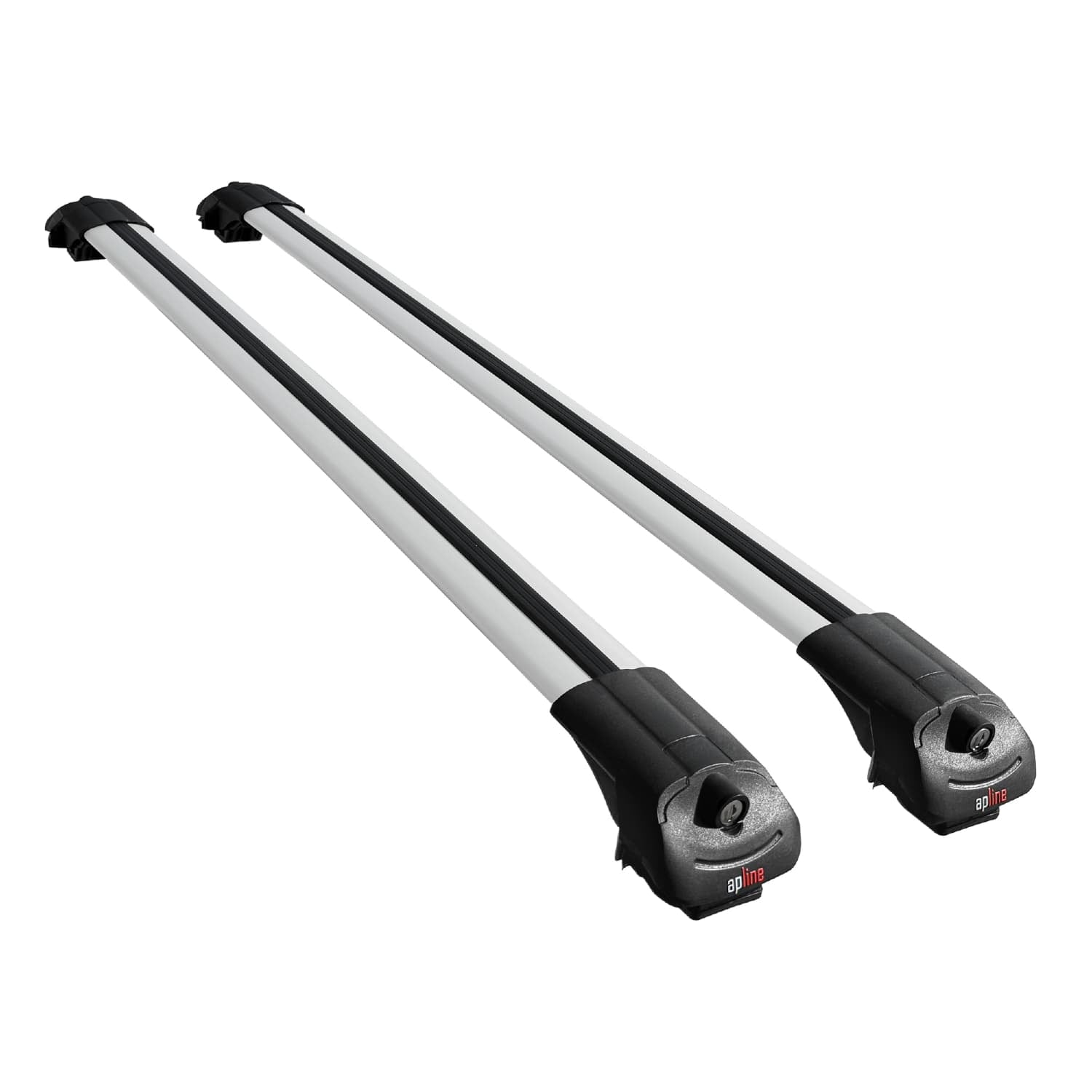 Compatible avec Ford Edge 2007-2014 ACE-1 Barres de Toit Railing Porte-Bagages de Voiture Gris Aluminium 2 Barres