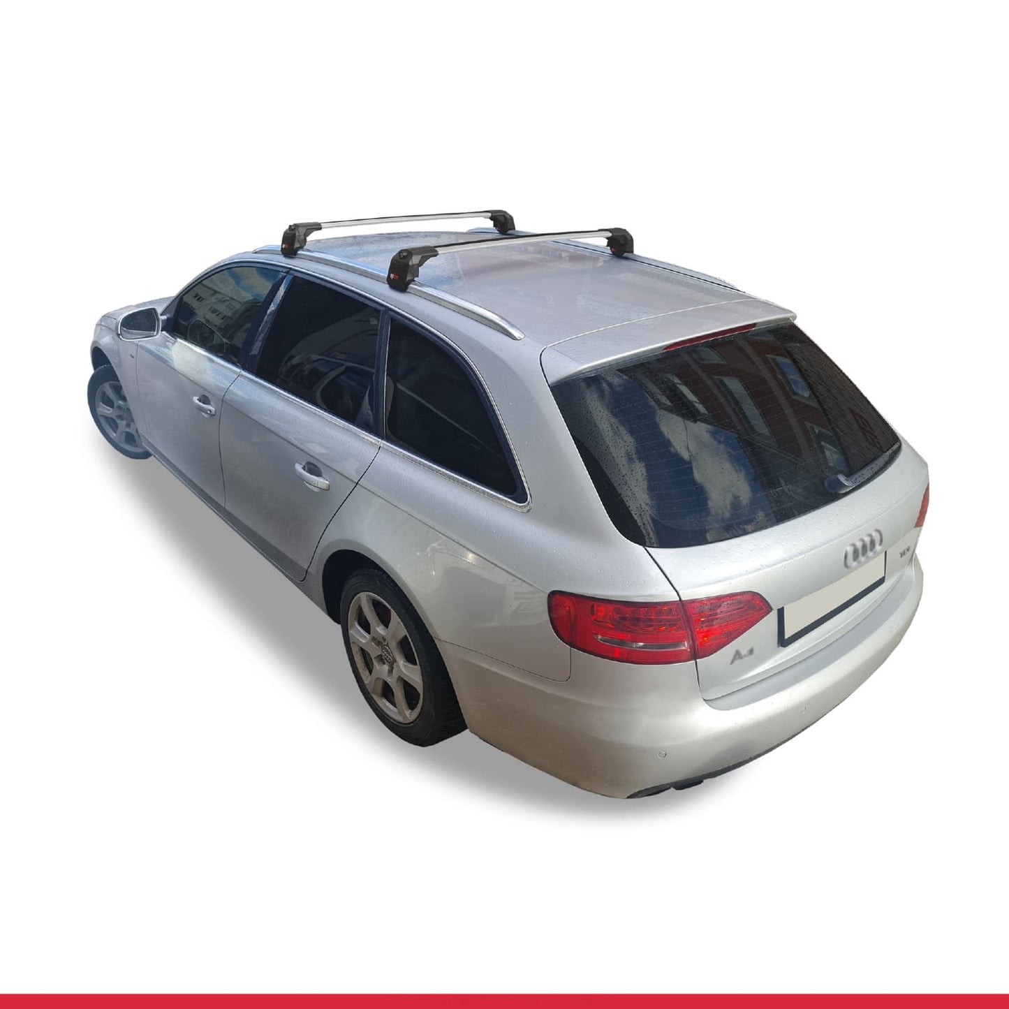 Compatible con A4 (B8) Avant 2008-2015 ACE-2 Barras de Techo Auto Portaequipajes Barras Transversales Gris Aluminio 2 Barras