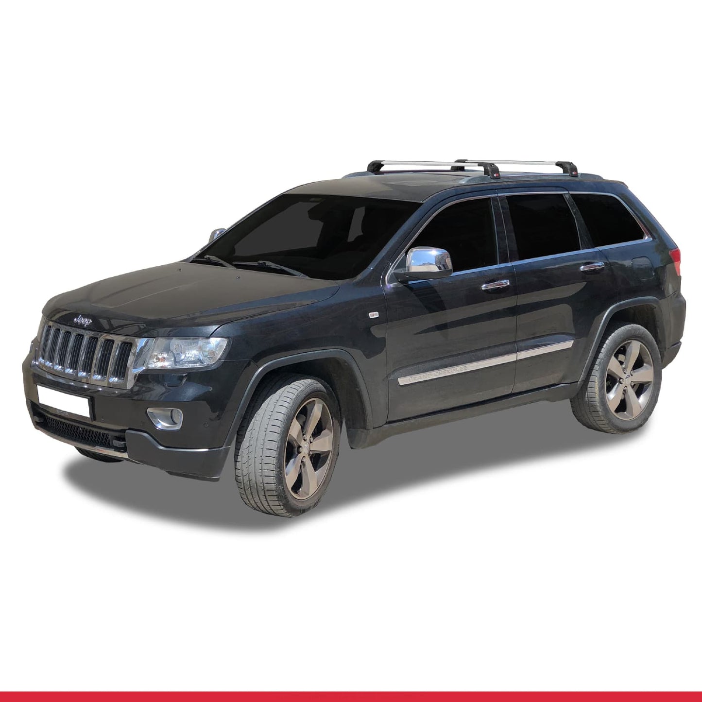 Compatible con Jeep Grand Cherokee 4 (WK2) 2011-2020 ACE-2 Barras de Techo Auto Portaequipajes Barras Transversales Gris Aluminio 2 Barras