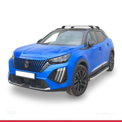 Compatible con Peugeot 2008 II (P24) 2020-2025 ACE-2 Barras de Techo Auto Portaequipajes Barras Transversales Gris Aluminio 2 Barras