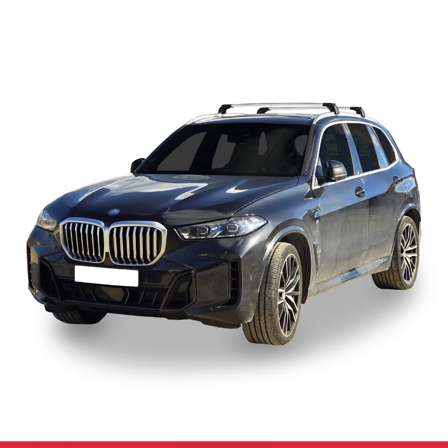 Compatible con BMW X5 (G05) 2019-2025 ACE-2 Barras de Techo Auto Portaequipajes Barras Transversales Gris Aluminio 2 Barras