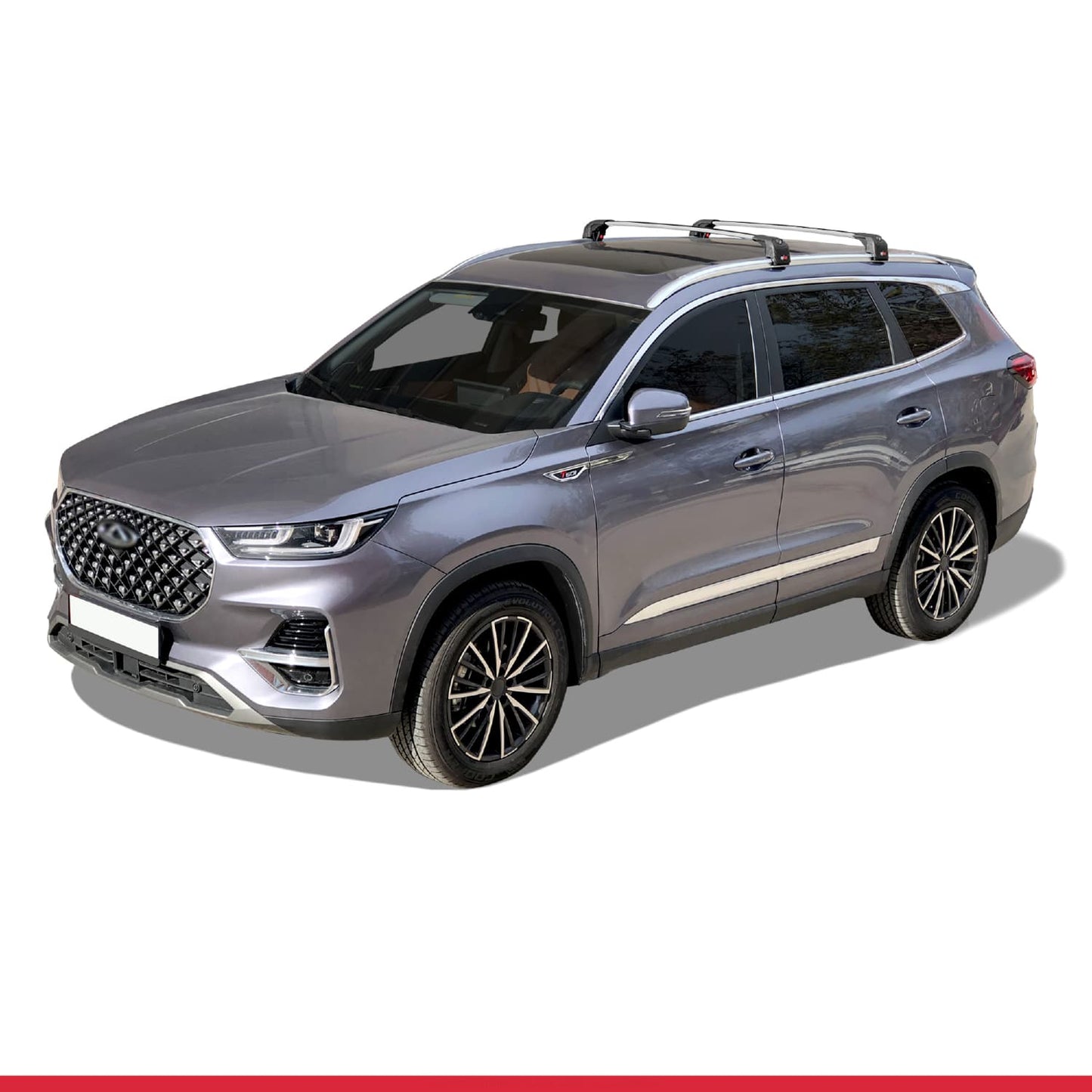 Compatible con Chery Tiggo 8 Pro 2020-2024 ACE-2 Barras de Techo Auto Portaequipajes Barras Transversales Gris Aluminio 2 Barras