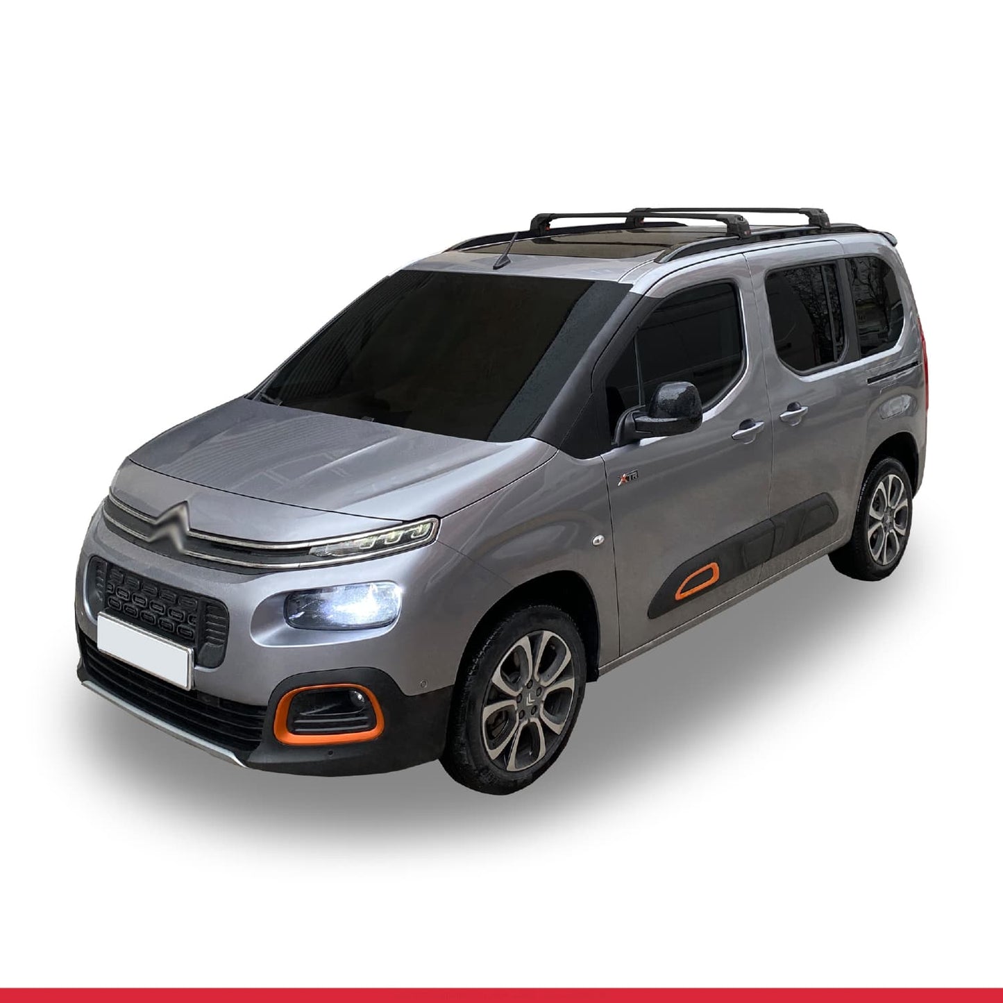 Compatible con Citroen Berlingo 3 (K9) 2023-2025 ACE-2 Barras de Techo Auto Portaequipajes Barras Transversales Negro Aluminio 2 Barras