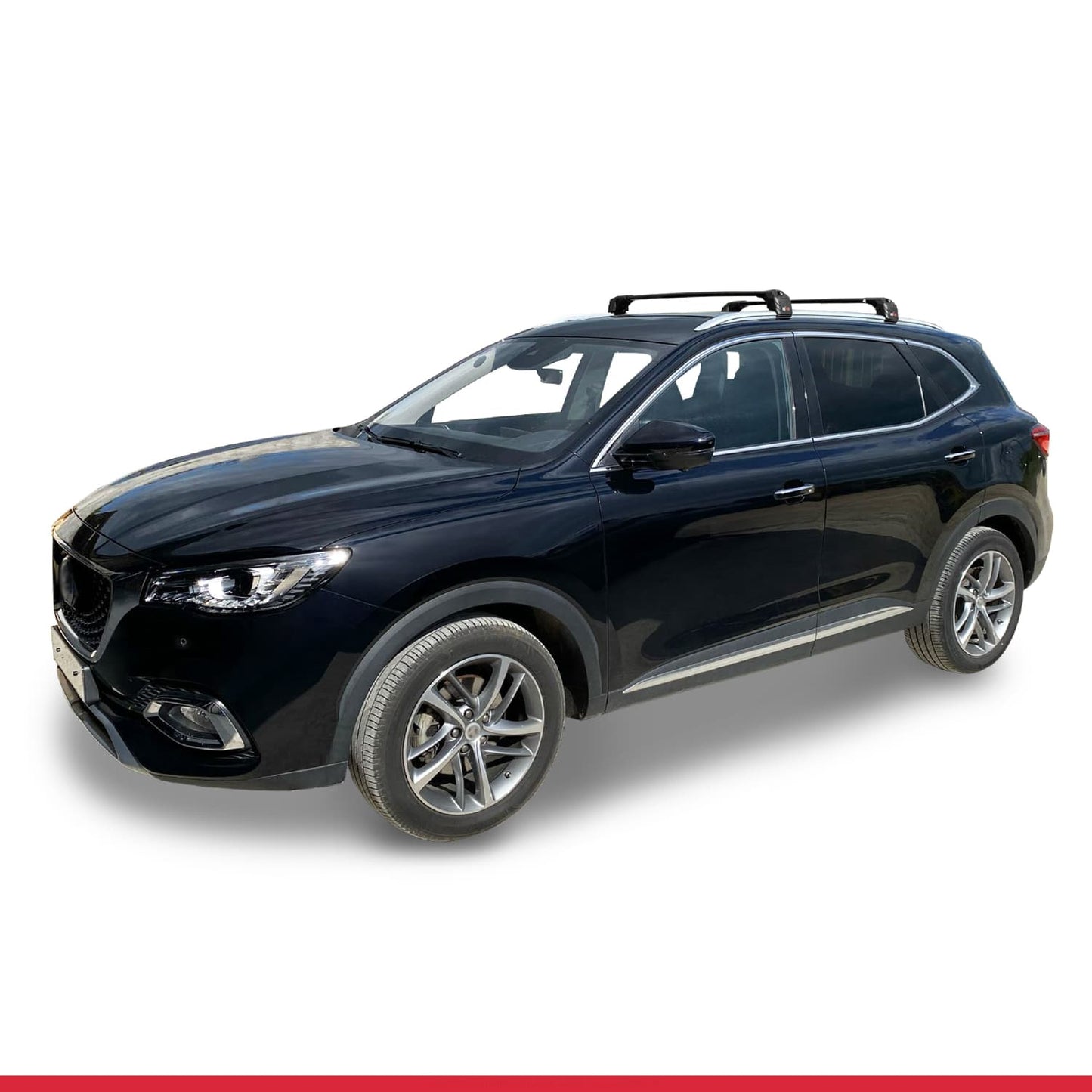 Compatible con MG HS (AS23) 2018-2024 ACE-2 Barras de Techo Auto Portaequipajes Barras Transversales Negro Aluminio 2 Barras