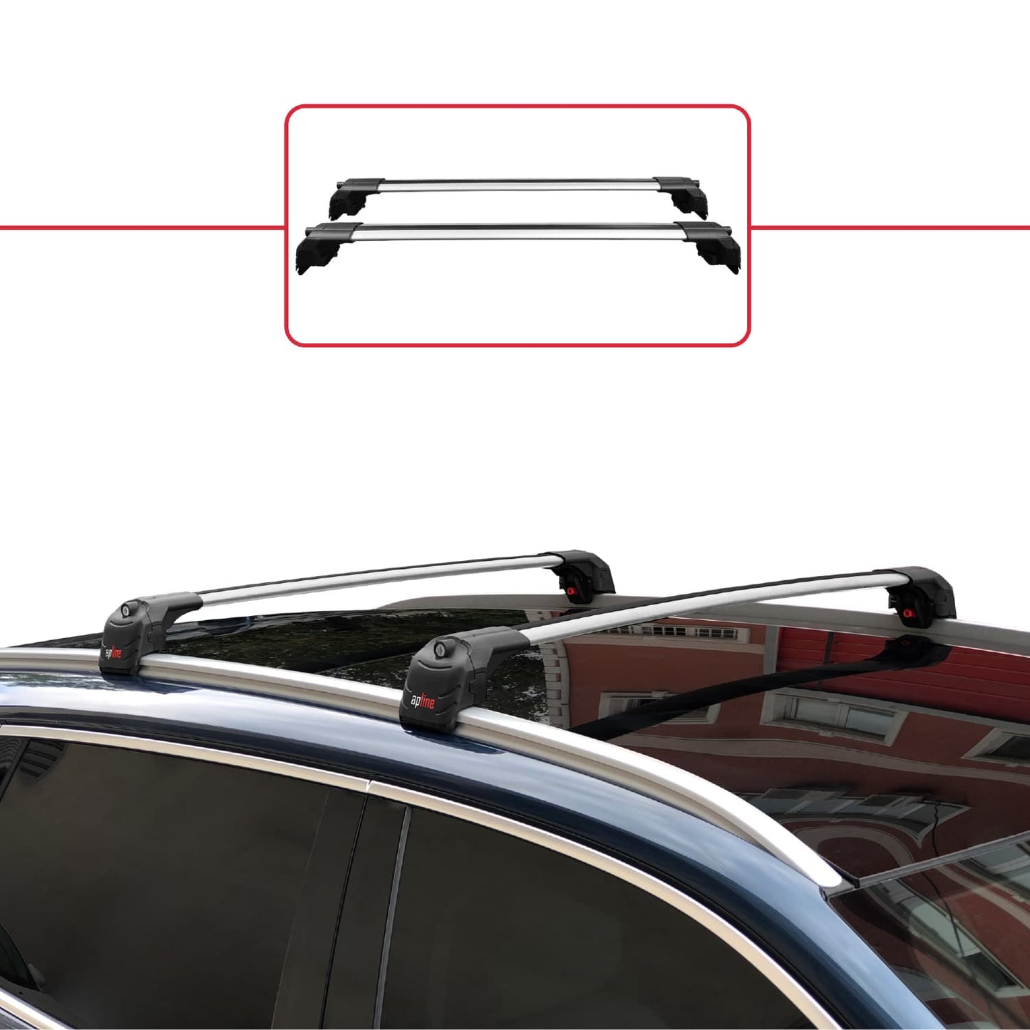 Compatible con Togg T10X 2023-2025 ACE-2 Barras de Techo Auto Portaequipajes Barras Transversales Gris Aluminio 2 Barras