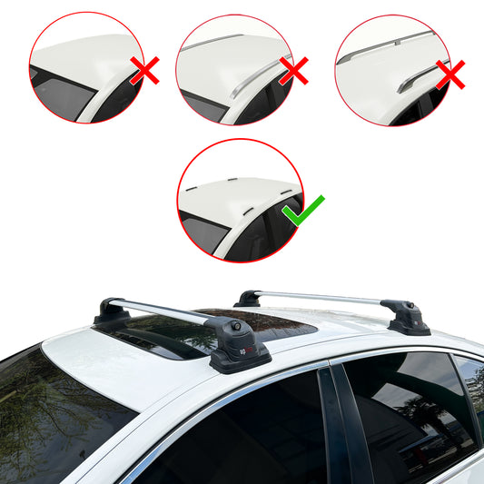 Compatible con Mazda CX-5 (KE) 2012-2016 ACE-3 Barras de Techo Auto Portaequipajes Barras Transversales Gris Aluminio 2 Barras