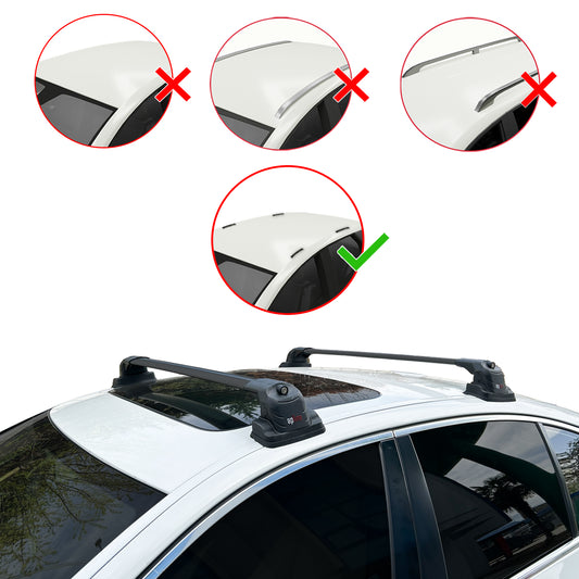 Compatible con BMW Serie 3 Touring (E91) 2006-2012 ACE-3 Barras de Techo Auto Portaequipajes Barras Transversales Negro Aluminio 2 Barras
