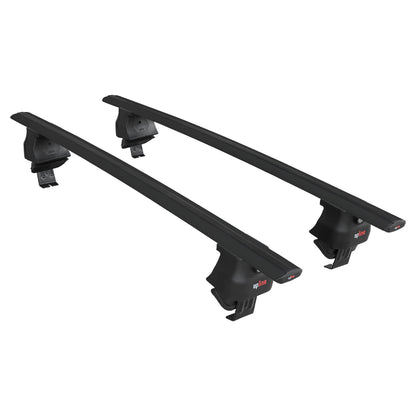 Compatible con Skoda Octavia 2 (1Z) Post-Facelift 2008-2013 ACE-4 Barras de Techo Auto Portaequipajes Barras Transversales Negro Aluminio 2 Barras