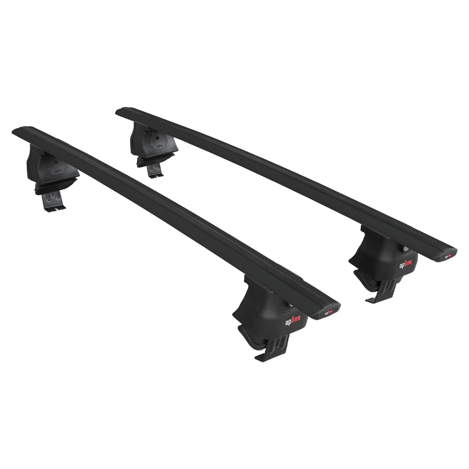 Compatible avec Volkswagen Polo 5 (6R) 2010-2017 ACE-4 Barres de Toit Railing Porte-Bagages de Voiture Noir Aluminium 2 Barres