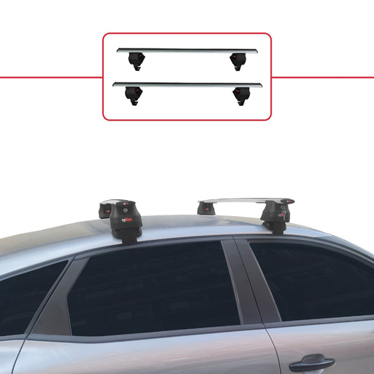 Compatible con Citroen C4 III (C41) 2020-2025 ACE-4 Barras de Techo Auto Portaequipajes Barras Transversales Gris Aluminio 2 Barras